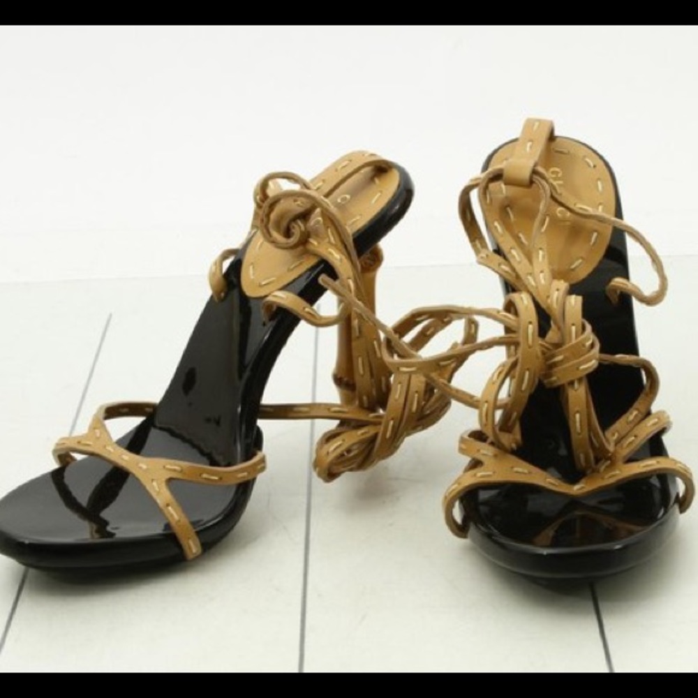 ISO GUCCI BAMBOO HEELS SIZE 10.5 or 11